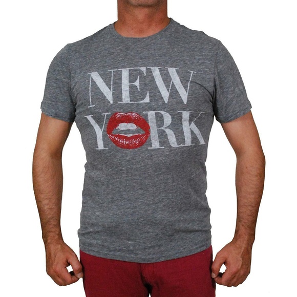 NEW Nordstrom Chaser New York Lips Tee Shirt Top